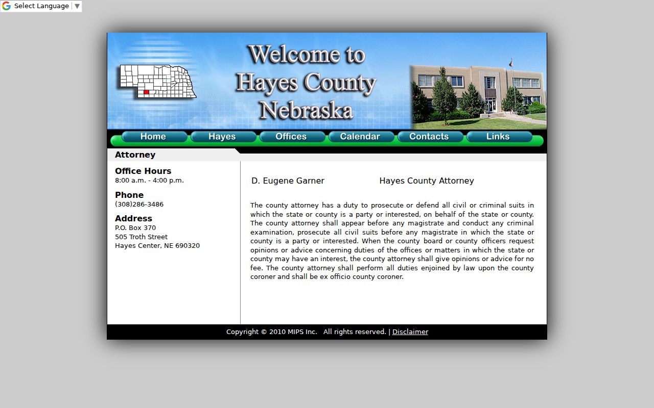 Hayes County criminal record charging office information