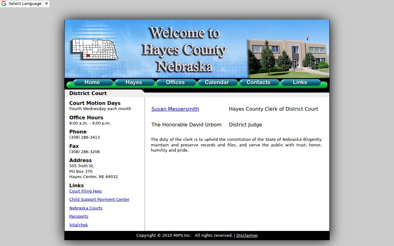 Hayes County criminal court case District Court information